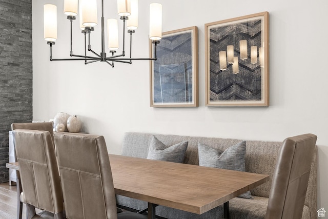 6427 Double Deer Loop, Park City, UT 84098 - dining space featuring an inviting chandelier