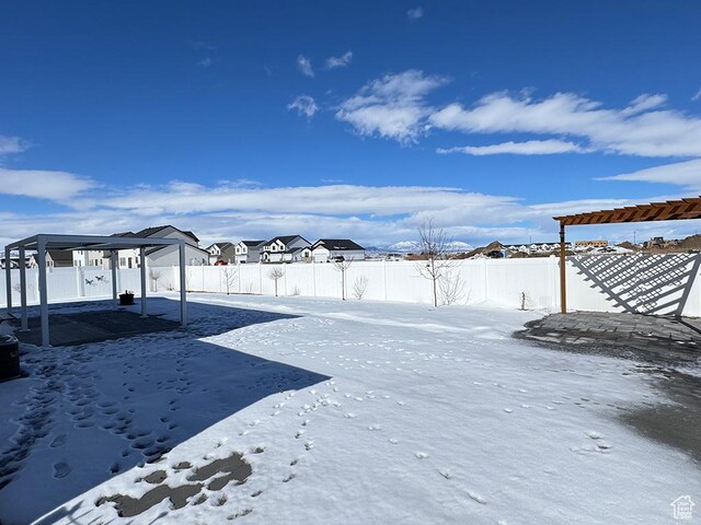 187 W 470 N, Smithfield, UT 84335 - snowy yard with a fenced backyard