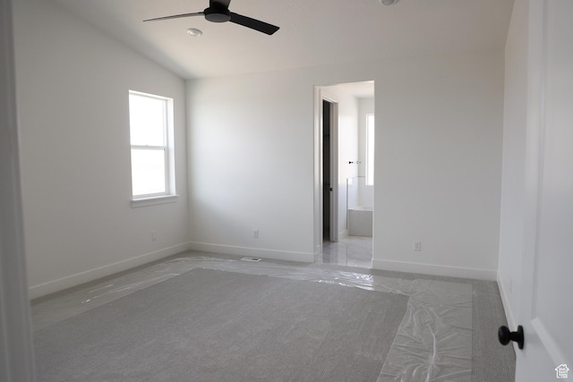 2794 E Liam Ln Unit 101, Eagle Mountain, UT 84005 - unfurnished room featuring a ceiling fan and vaulted ceiling