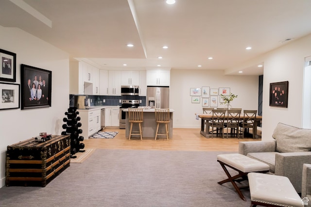 14102 S Sleepy Oaks Ln, Herriman, UT 84096 - living area featuring recessed lighting and light wood-style floors