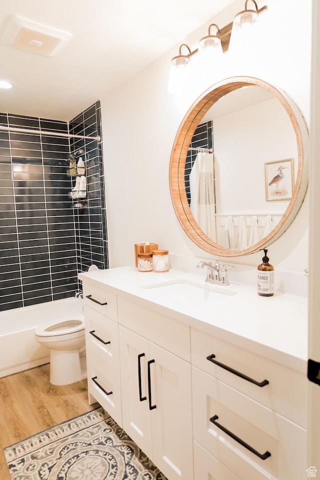 14102 S Sleepy Oaks Ln, Herriman, UT 84096 - full bath with toilet, vanity, and wood finished floors