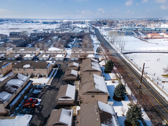 262 W 1975 N Unit 40, Ogden, UT 84414 - snowy aerial view featuring a residential view