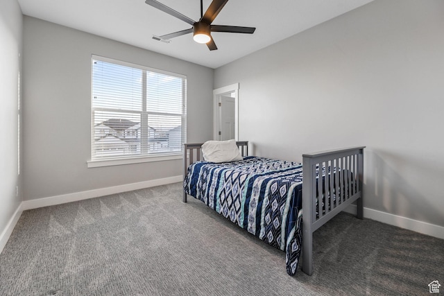5436 W 9120 S, West Jordan, UT 84081 - carpeted bedroom featuring baseboards and a ceiling fan
