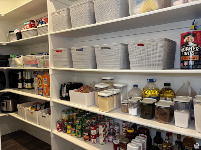 view of pantry