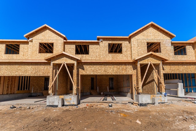 view of unfinished property