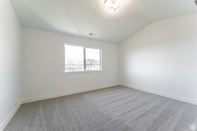 698 W 4500 S Unit 309, Mapleton, UT 84664 - unfurnished room with lofted ceiling, carpet floors, and baseboards