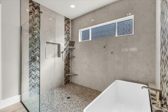 5159 W 2200 S, Hurricane, UT 84737 - full bath with a freestanding tub and a walk in shower