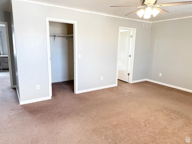 2825 S 400 W, Vernal, UT 84078 - unfurnished bedroom with carpet, baseboards, ornamental molding, and a closet