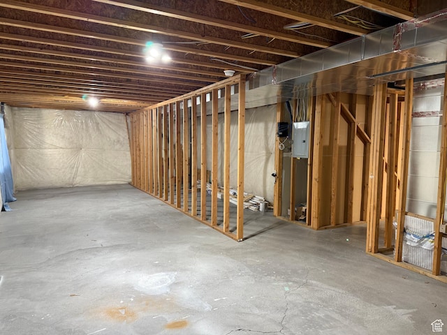 2825 S 400 W, Vernal, UT 84078 - unfinished below grade area featuring electric panel