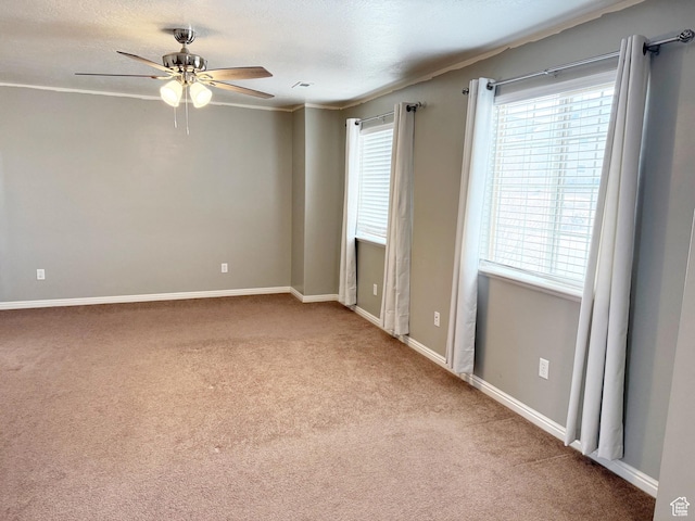 2825 S 400 W, Vernal, UT 84078 - spare room featuring healthy amount of natural light, a ceiling fan, and carpet floors