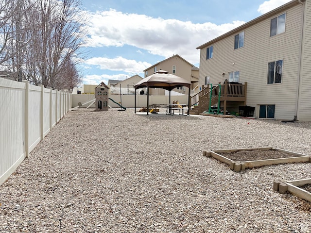 2825 S 400 W, Vernal, UT 84078 - fenced backyard with a playground and a gazebo