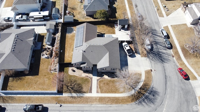 aerial perspective of suburban area