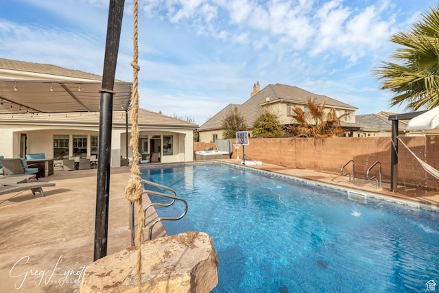 395 W Granite Dr, Washington, UT 84780 - view of pool featuring a fenced backyard and a patio