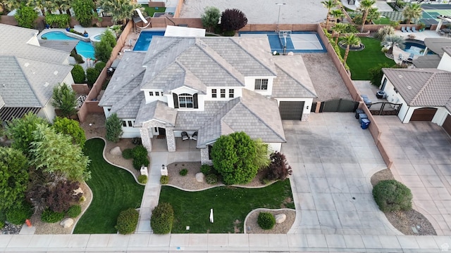 395 W Granite Dr, Washington, UT 84780 - view from above of property with a pool area