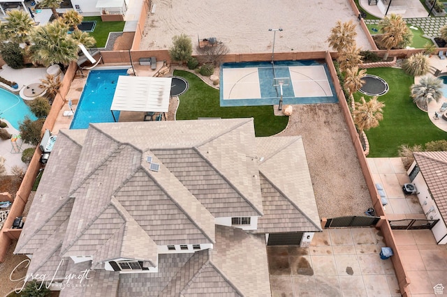 395 W Granite Dr, Washington, UT 84780 - aerial view of property and surrounding area with a pool