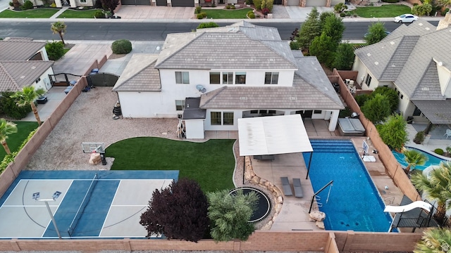 395 W Granite Dr, Washington, UT 84780 - aerial view of residential area featuring a pool