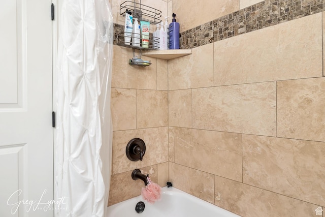 395 W Granite Dr, Washington, UT 84780 - bathroom view of shower / tub combo with curtain