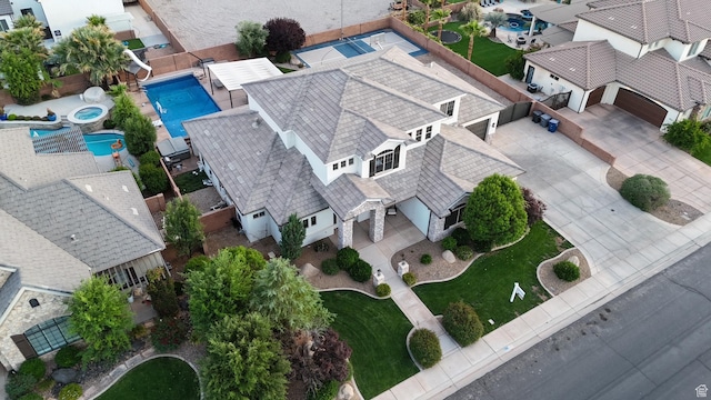 395 W Granite Dr, Washington, UT 84780 - aerial view of residential area featuring a pool area