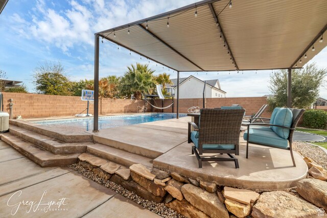 395 W Granite Dr, Washington, UT 84780 - view of patio featuring a fenced backyard