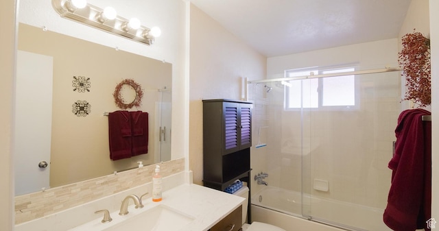 3664 W 3965 S, West Valley City, UT 84120 - bathroom with combined bath / shower with glass door, vanity, and toilet