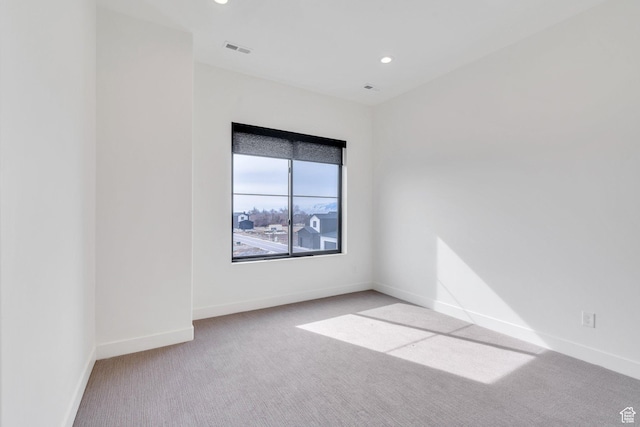 5328 W Dosh Ln Unit 40, Highland, UT 84003 - carpeted spare room with recessed lighting, visible vents, and baseboards