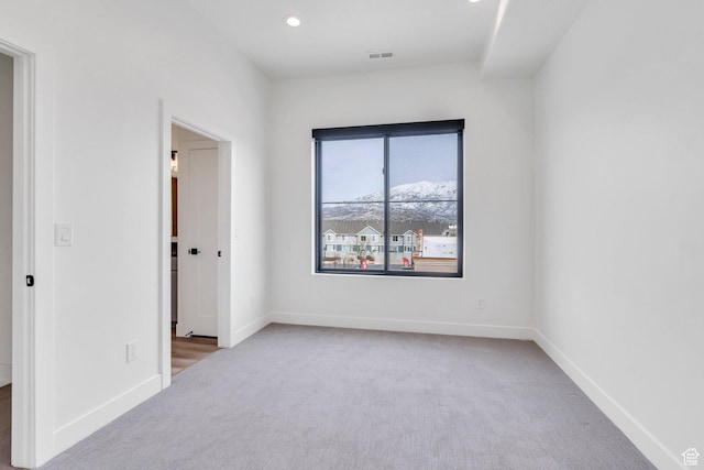 5328 W Dosh Ln Unit 40, Highland, UT 84003 - carpeted empty room featuring baseboards, visible vents, and recessed lighting