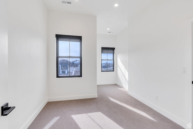5328 W Dosh Ln Unit 40, Highland, UT 84003 - spare room with recessed lighting, carpet flooring, visible vents, and baseboards