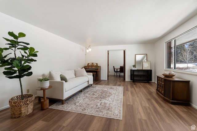 2047 N 1350 E, North Logan, UT 84341 - living area featuring wood finished floors