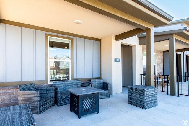695 W Claystone Dr, St George, UT 84790 - view of patio with outdoor lounge area