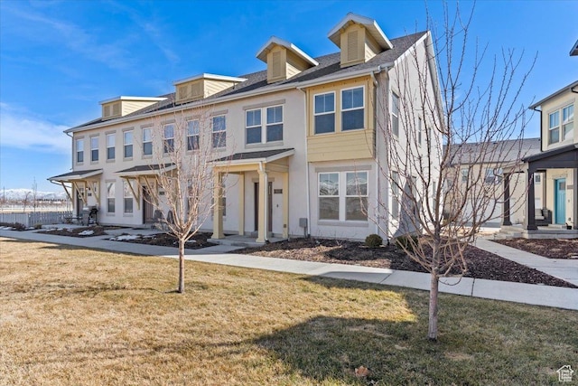 5927 W Lake Ave S, South Jordan, UT 84009 - townhome / multi-family property featuring a front lawn