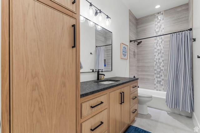 501 W 2300 S, Richfield, UT 84701 - full bath with vanity, toilet, and shower / tub combo with curtain