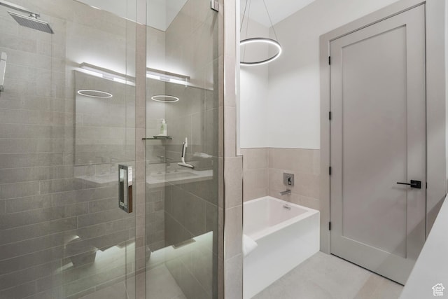 4371 Frost Haven Rd, Park City, UT 84098 - bathroom with a shower stall and a bath