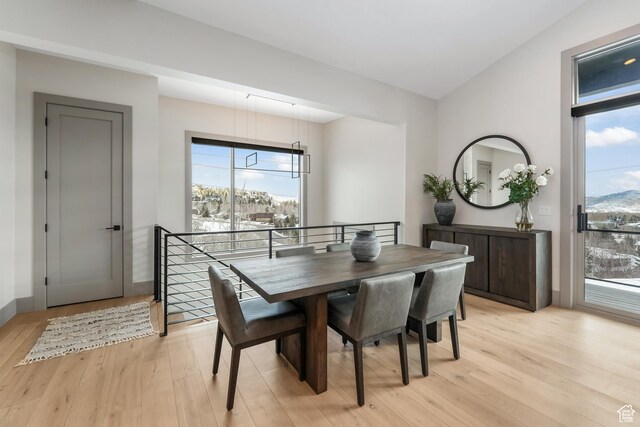 4371 Frost Haven Rd, Park City, UT 84098 - dining area with light wood-style flooring and baseboards