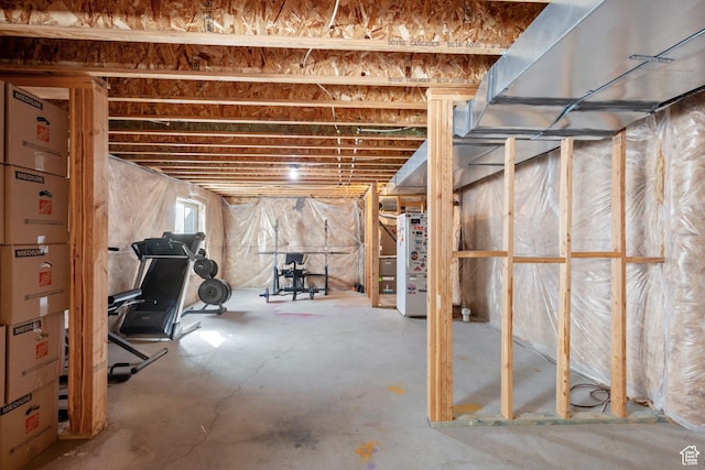 view of basement