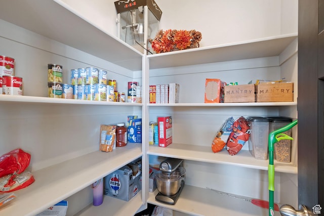 view of pantry