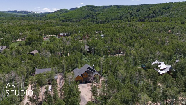 11472 E Marigold Ln, Heber City, UT 84032 - aerial view of property's location featuring a heavily wooded area and mountains