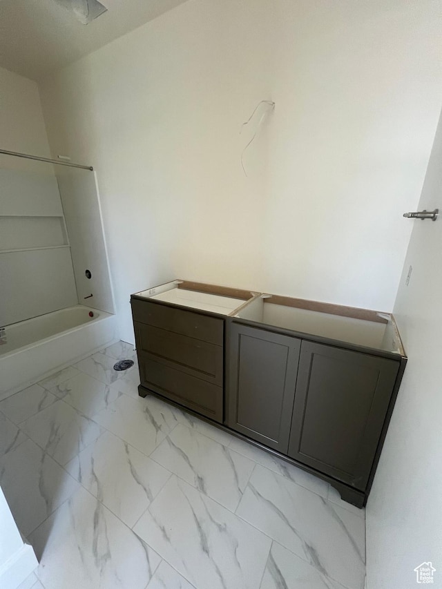 473 S Main St Unit 138, Vineyard, UT 84058 - bathroom featuring marble finish flooring, tub / shower combination, and vanity