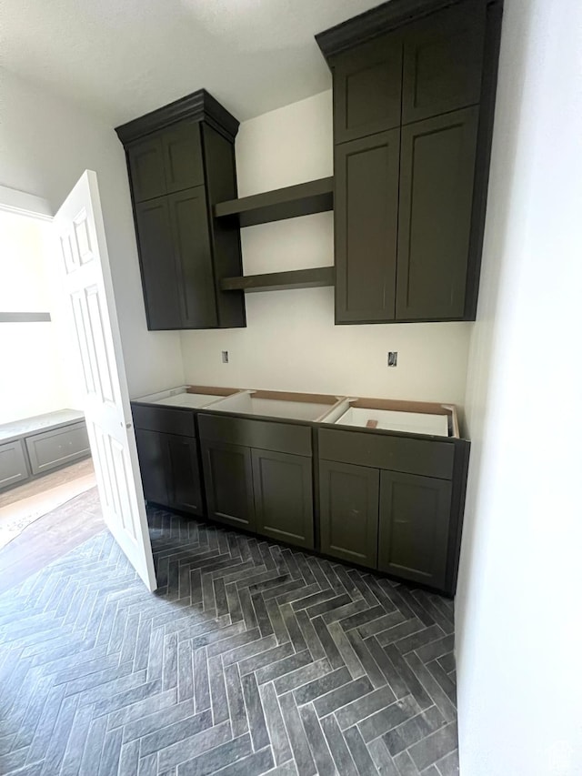 473 S Main St Unit 138, Vineyard, UT 84058 - kitchen with open shelves and stovetop