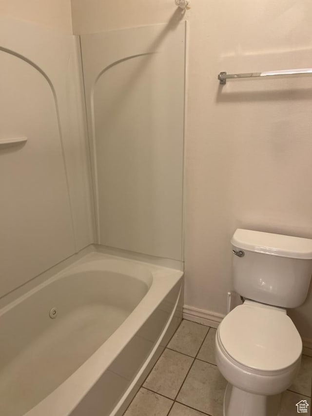 196 E Spencer Peak Way S Unit D9, Draper, UT 84020 - bathroom with baseboards, toilet, and tile patterned floors