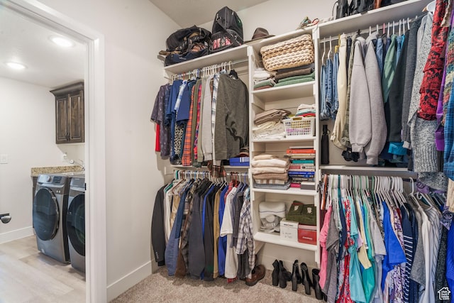 1044 E Southern Homestead Blvd, Enoch, UT 84721 - walk in closet with separate washer and dryer