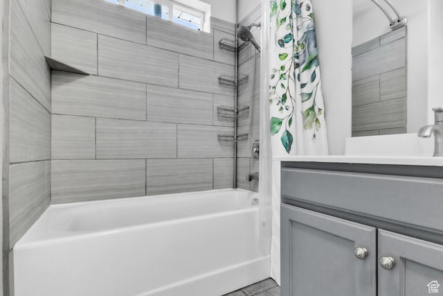 2172 S Dakota Ave, Provo, UT 84606 - bathroom with shower / bathtub combination with curtain and vanity
