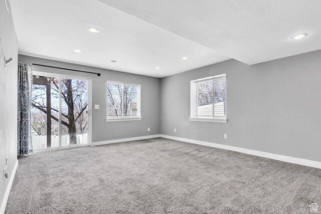 2172 S Dakota Ave, Provo, UT 84606 - unfurnished room featuring carpet, baseboards, and recessed lighting