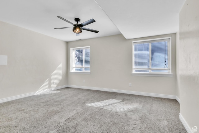 2172 S Dakota Ave, Provo, UT 84606 - spare room with ceiling fan, carpet floors, and baseboards