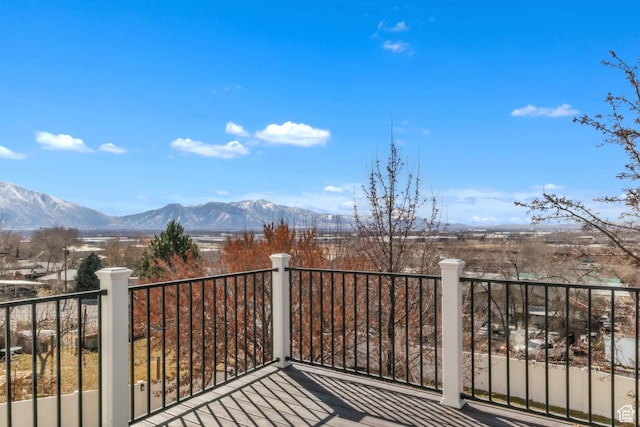 2172 S Dakota Ave, Provo, UT 84606 - wooden terrace with a mountain view