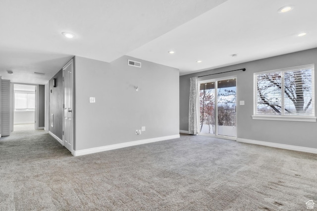 2172 S Dakota Ave, Provo, UT 84606 - carpeted spare room featuring recessed lighting, visible vents, and baseboards