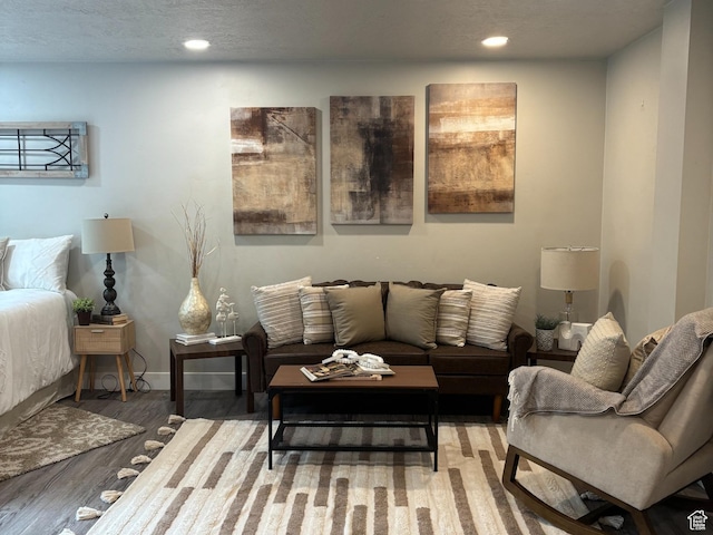 130 S 1300 E Unit 314, Salt Lake City, UT 84102 - living room featuring wood finished floors, recessed lighting, and baseboards