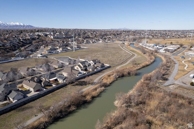 6802 S Triumph Ln, West Jordan, UT 84084 - bird's eye view with a residential view and a water view