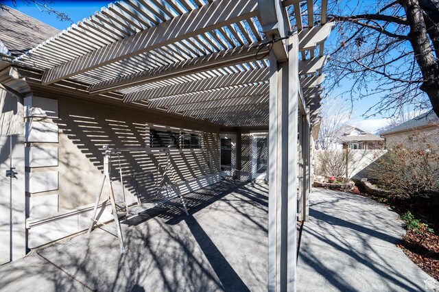 6802 S Triumph Ln, West Jordan, UT 84084 - view of patio / terrace featuring a pergola