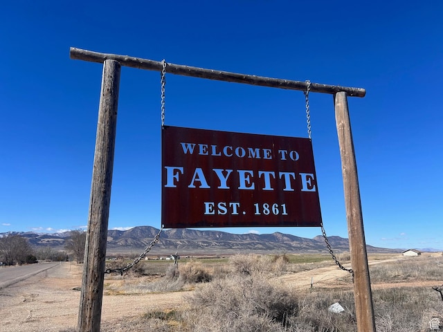 180 S Main St, Fayette, UT 84630 - exterior details featuring a mountain view