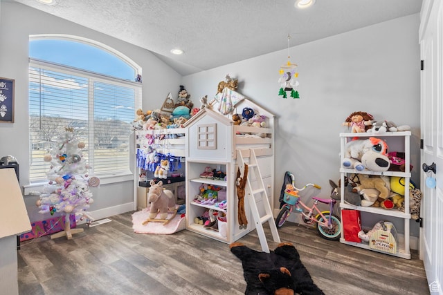 180 S Main St, Fayette, UT 84630 - bedroom featuring recessed lighting, a textured ceiling, and wood finished floors